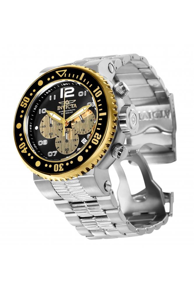 invicta-pro-diver-herrenuhr-52mm-silber-schwarz-quarz image 2