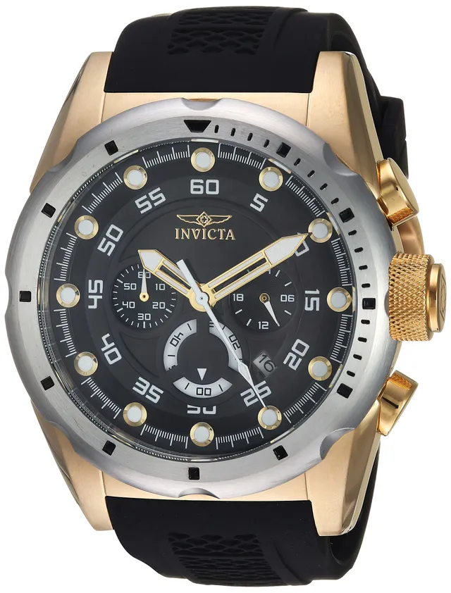 invicta-speedway-herrenuhr-50mm-gold-schwarz-edelstahl image 1