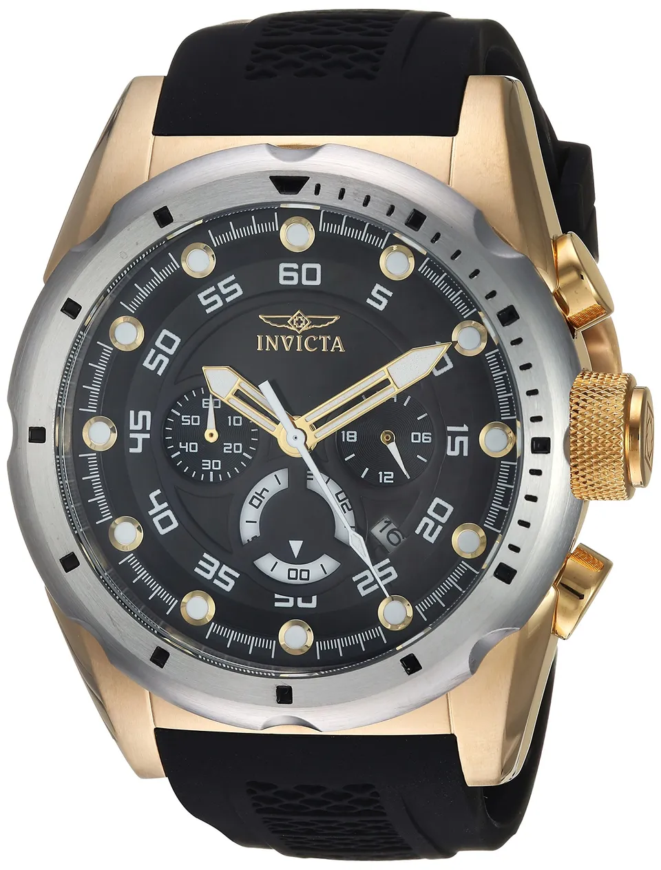invicta-speedway-herrenuhr-50mm-gold-schwarz-edelstahl image 1
