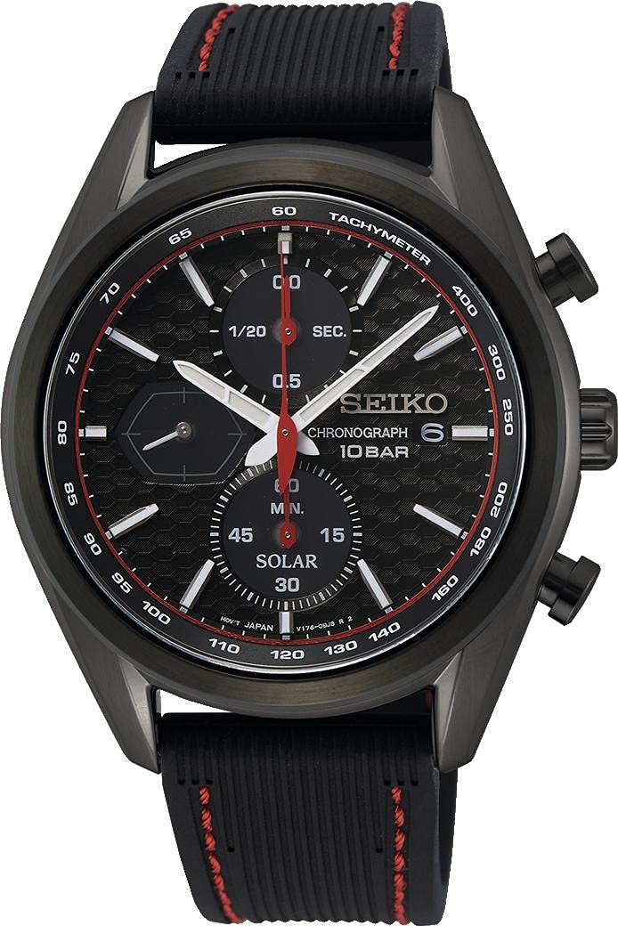 seiko-sport-herrenuhr-grau-quarz-silikonband image 7