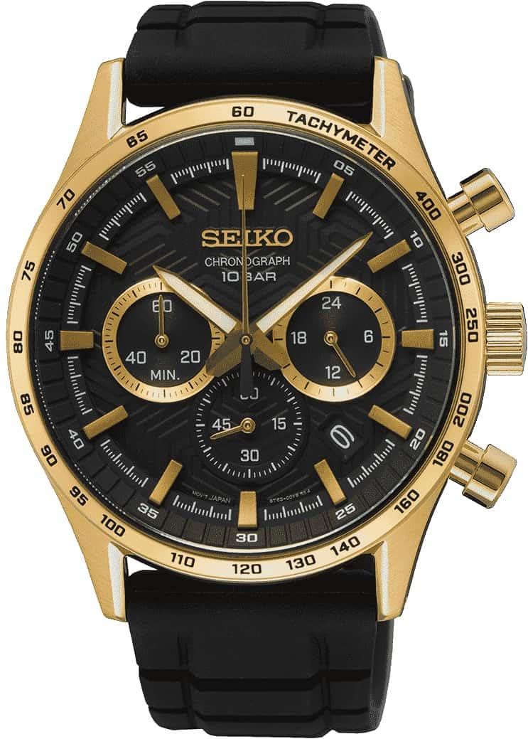 seiko-classic-herrenuhr-gold-analog-quarz image 1