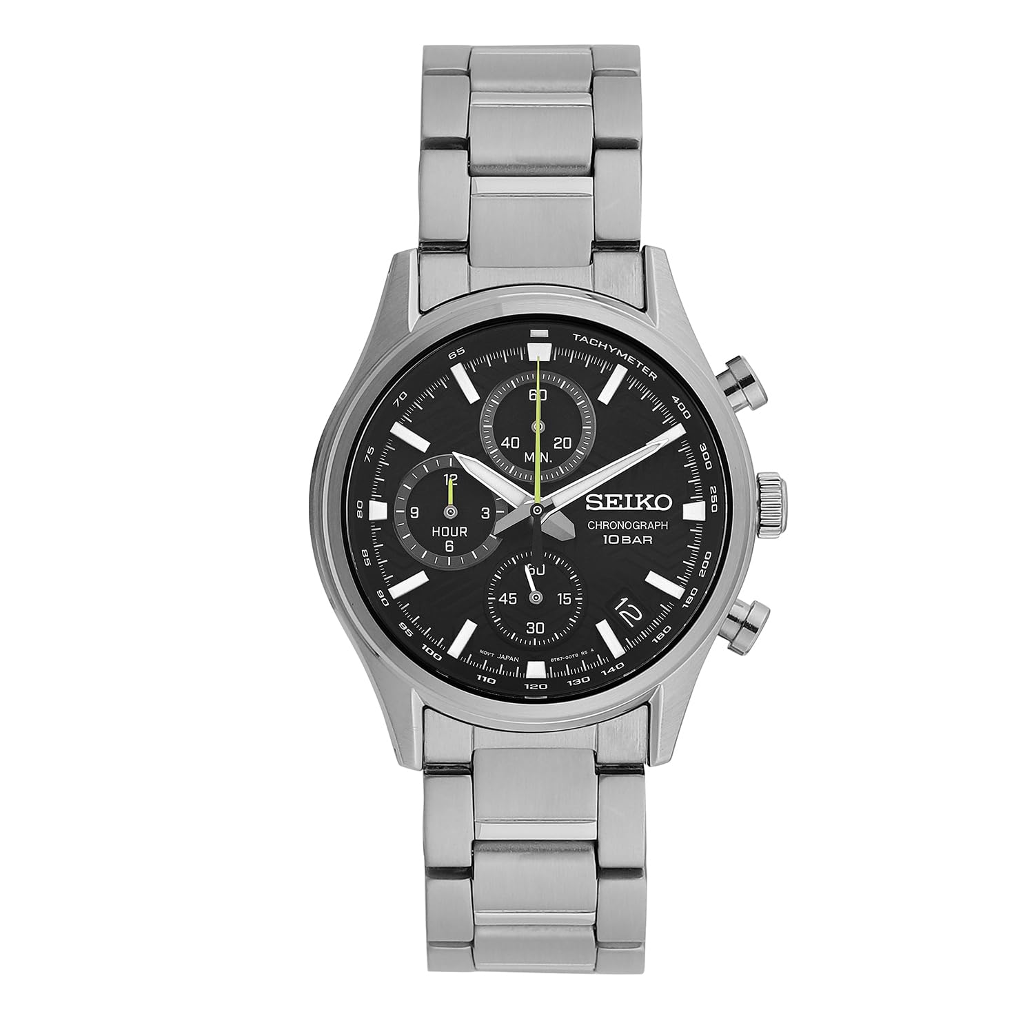 seiko-classic-analog-quarz-armbanduhr-silber-edelstahl image 1