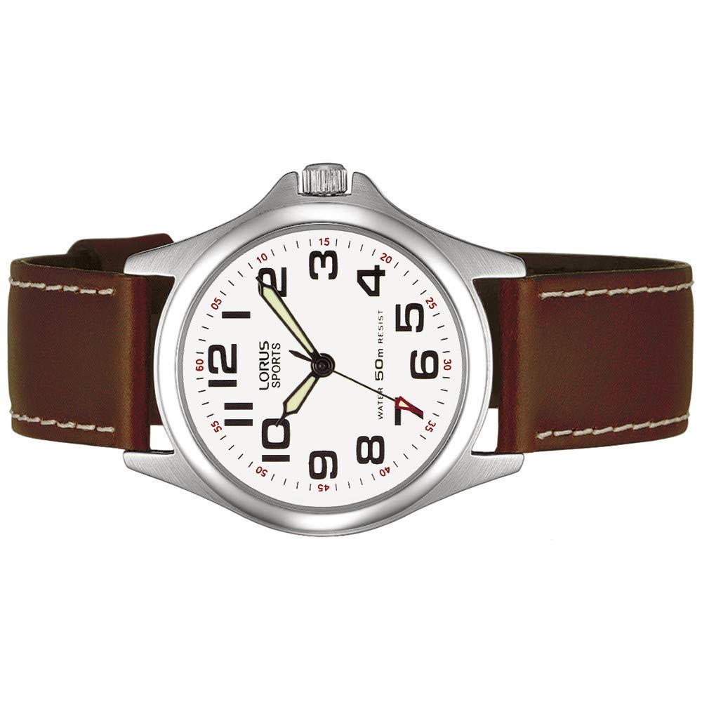 lorus-kids-m-dchenuhr-rrs51lx9-leder-analog image 2