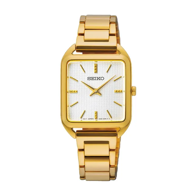 seiko-classic-analog-quarz-herrenuhr-gold image 1