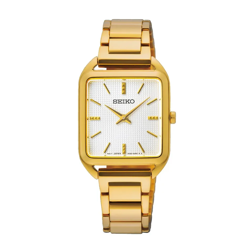 seiko-classic-analog-quarz-herrenuhr-gold image 1