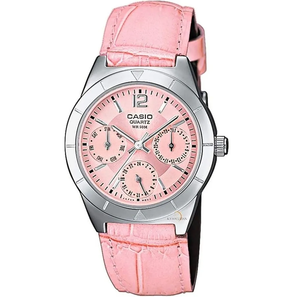 casio-collection-ltp-2069l-damenuhr-leder-analog-gold image 1
