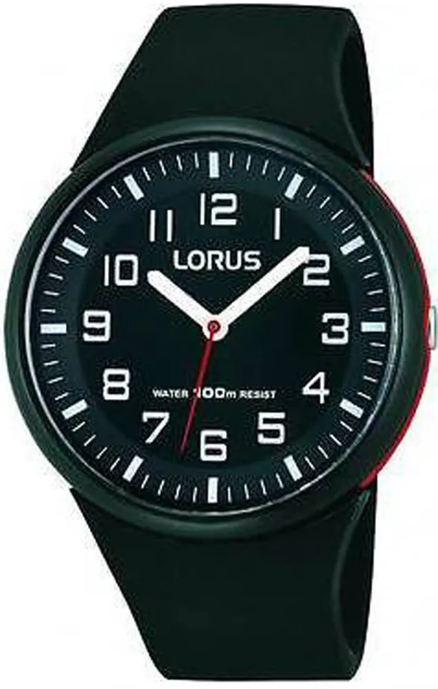 lorus-fashion-damenuhr-schwarz-silikon-edelstahl image 1