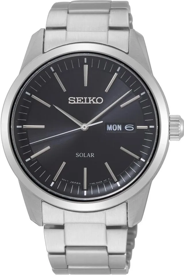 seiko-classic-herrenuhr-edelstahl-solar-mit-edelstahlband image 1