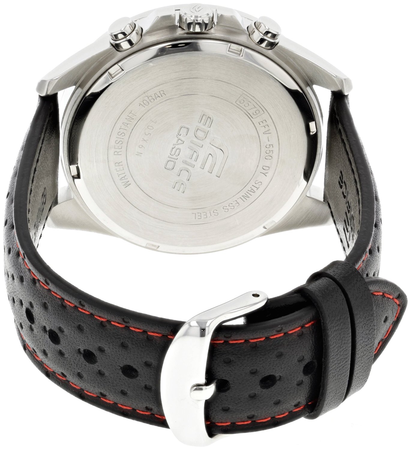 casio-edifice-efv-550l-1avuef-herrenuhr-leder-schwarz image 2
