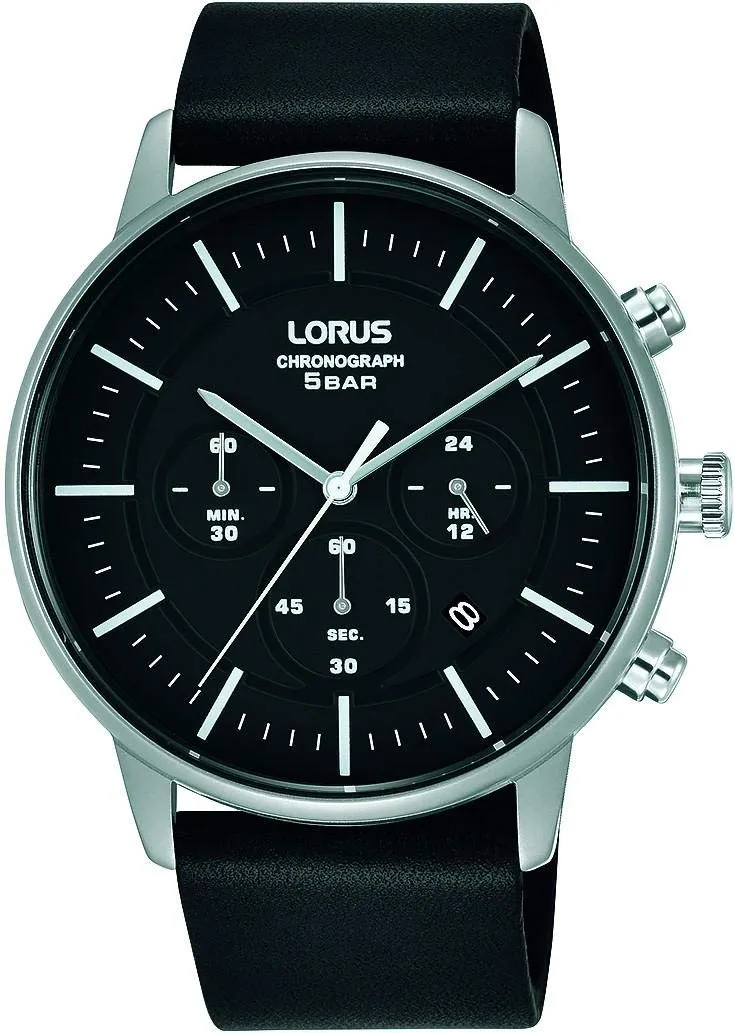 lorus-fashion-herren-chronograph-armbanduhr-rt307jx9-leder image 1