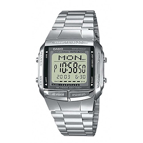 casio-db-360gn-collection-databank-herrenuhr-silber-grau image 3