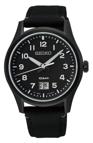 seiko-classic-sur319-herrenuhr-schwarz-silber-quarz image 4