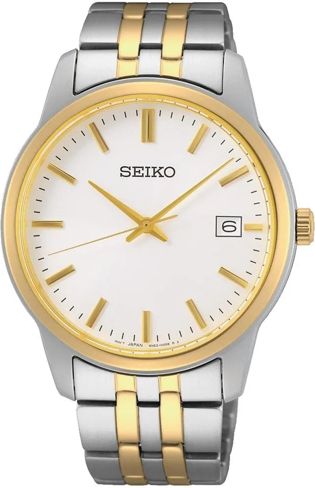 seiko-classic-sur402p1-herrenuhr-silber-gold-quarz image 1