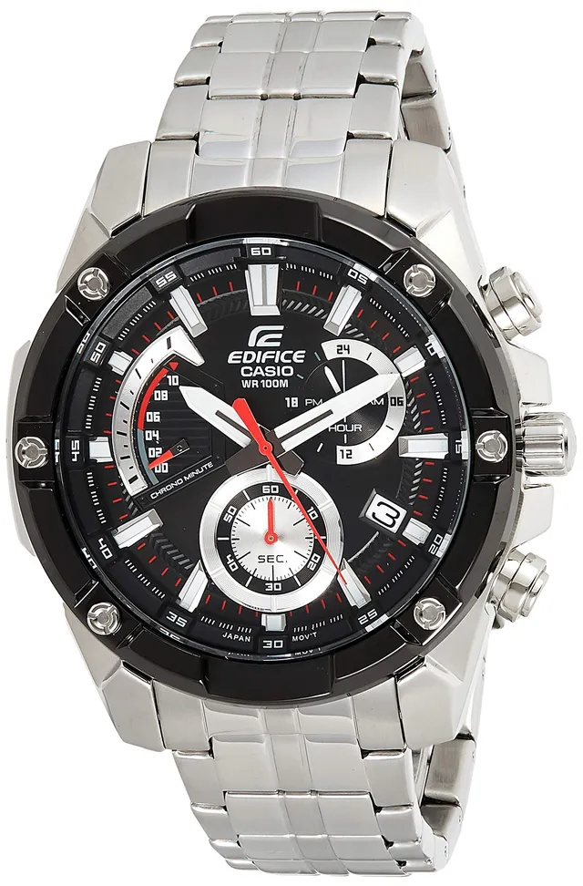 casio-edifice-herrenuhr-edelstahl-silber-chrono-quarz image 1