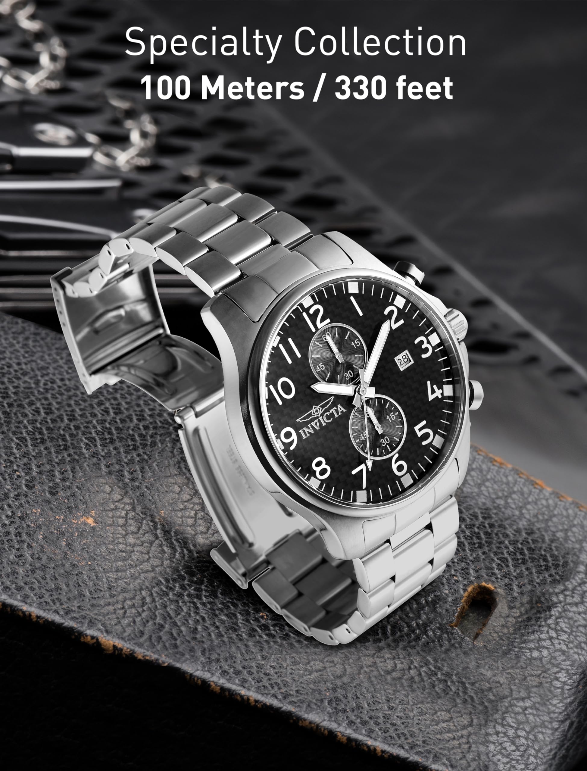 invicta-specialty-herrenuhr-48mm-silber-schwarz-quarz image 6