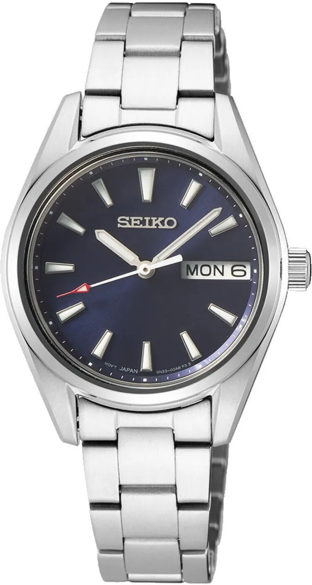 seiko-classic-damen-armbanduhr-quarz-edelstahl-silber-analog image 1