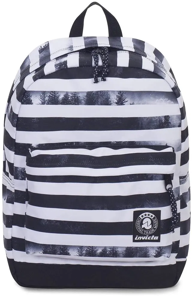 invicta-carlson-pro-schulrucksack-schwarz-gestreift image 1