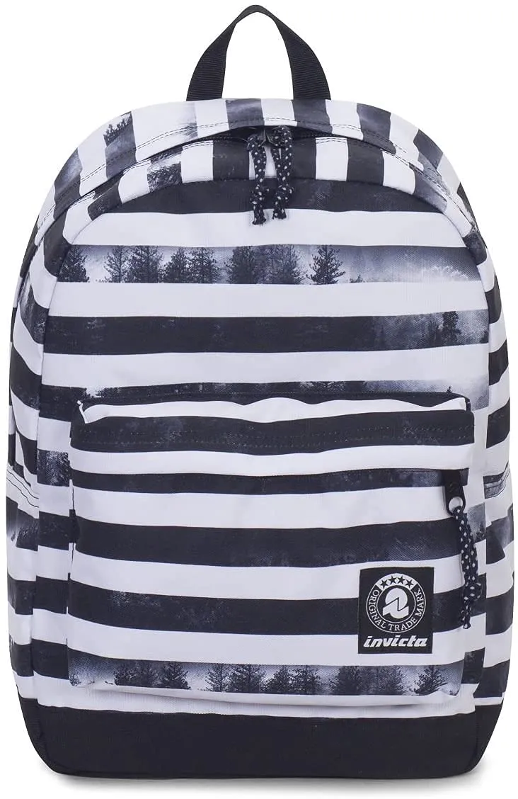 invicta-carlson-pro-schulrucksack-schwarz-gestreift image 1