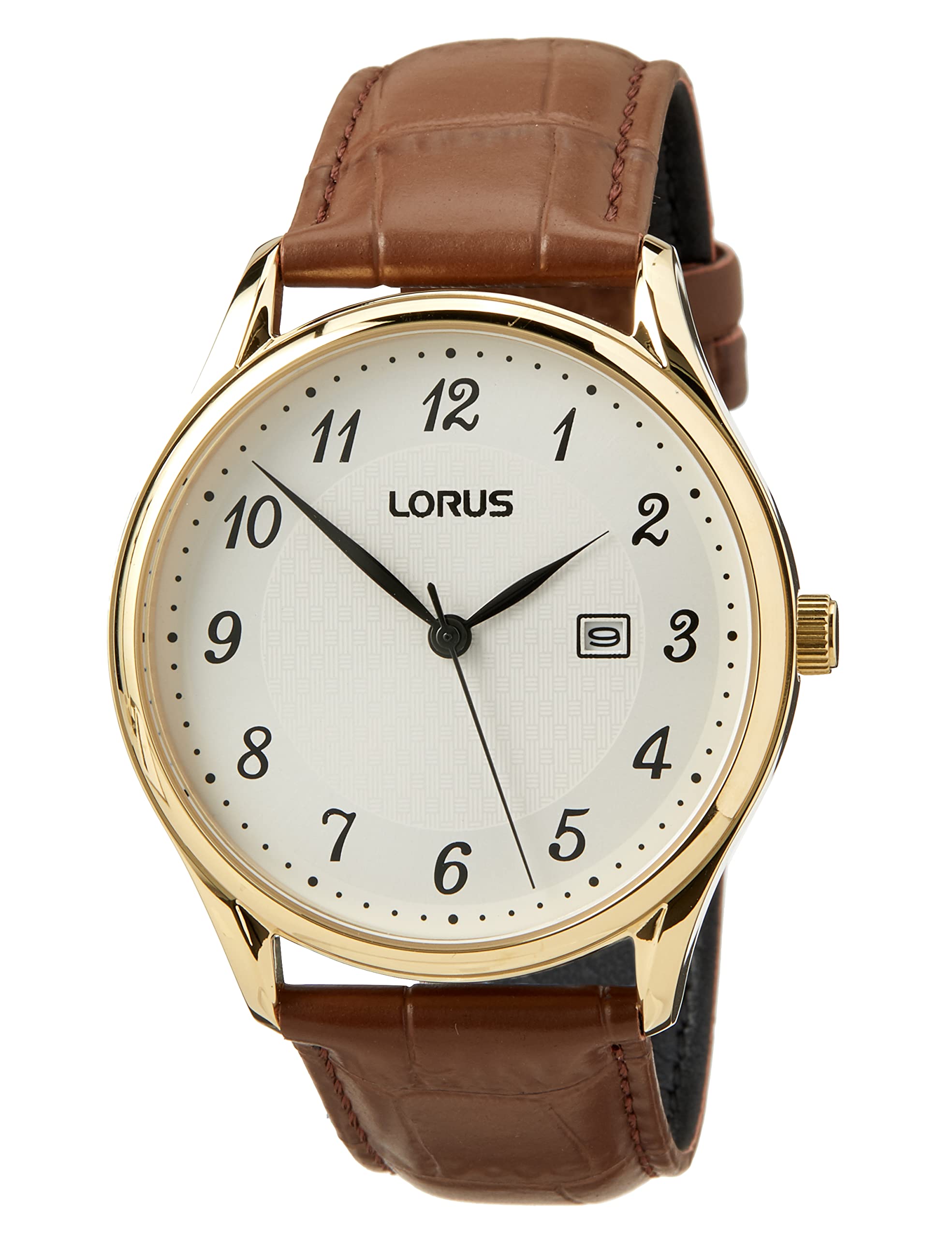 lorus-rh910px9-herrenuhr-leder-gold-quarz-edelstahl image 1