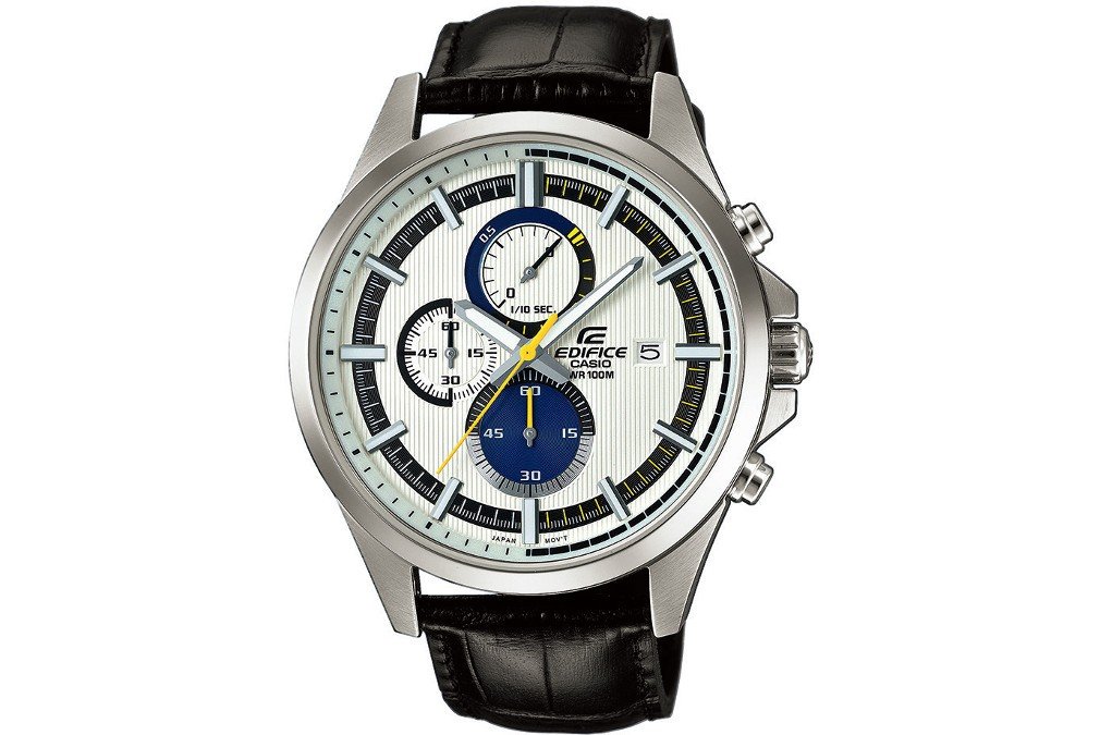 casio-edifice-armbanduhr-herren-leder-chrono-10-bar image 1