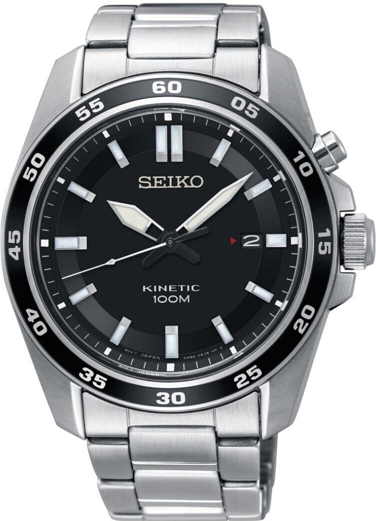 seiko-sport-herren-armbanduhr-kinetic-edelstahl-schwarz image 2