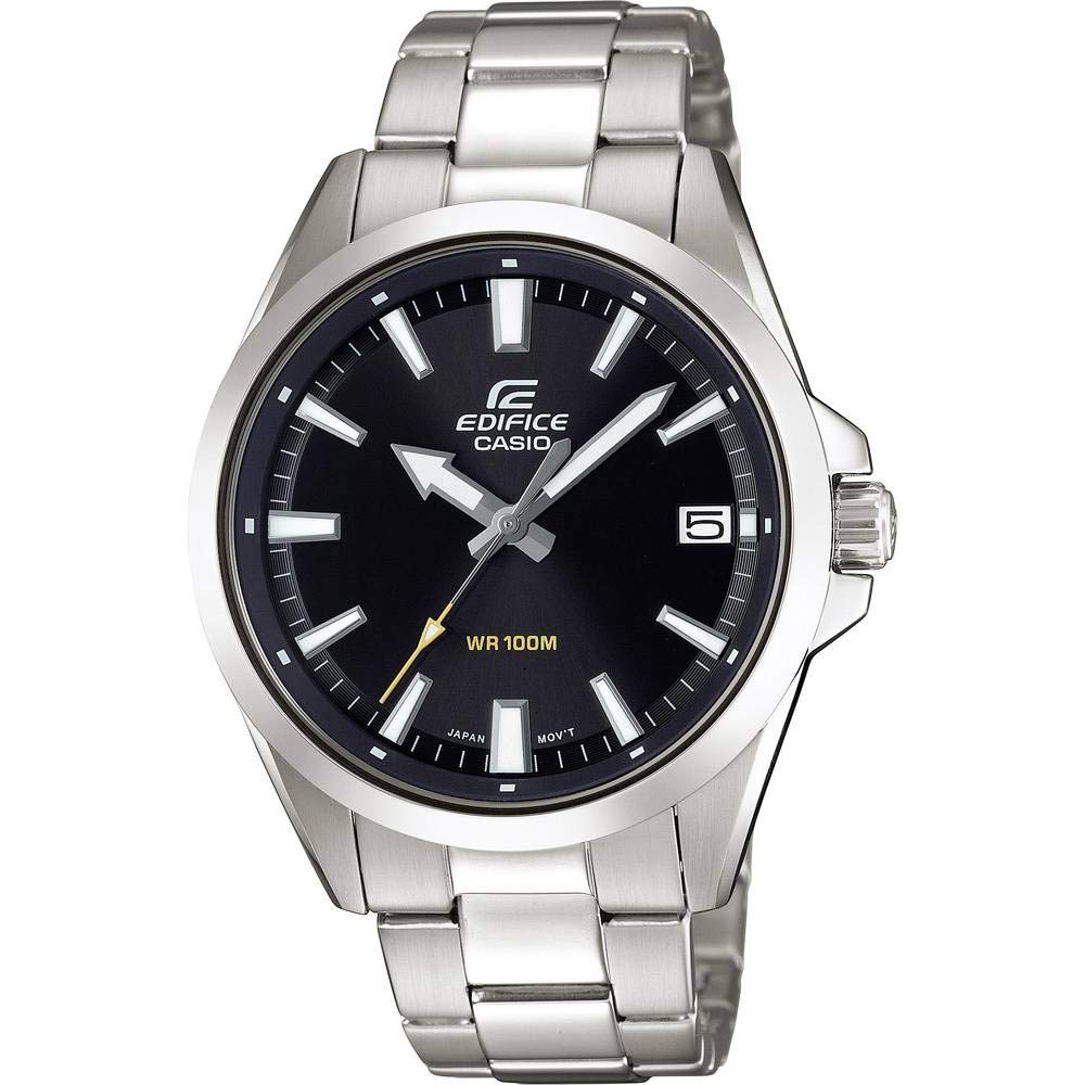 casio-edifice-efv-100-herrenuhr-analog-silber-schwarz image 1
