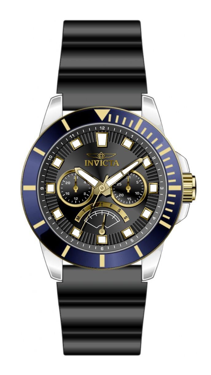invicta-pro-diver-46930-herrenuhr-schwarz-silikon-45mm image 1