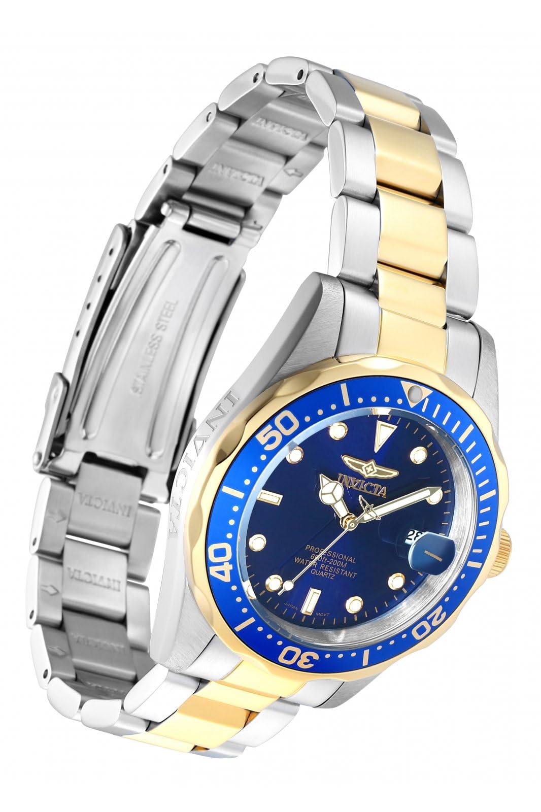 invicta-pro-diver-quarzuhr-37mm-bicolor-blau-zweiton image 2