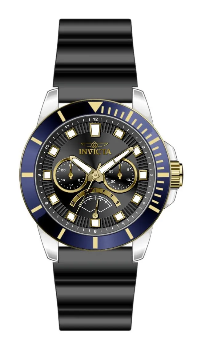 invicta-pro-diver-46930-herrenuhr-schwarz-silikon-45mm image 1