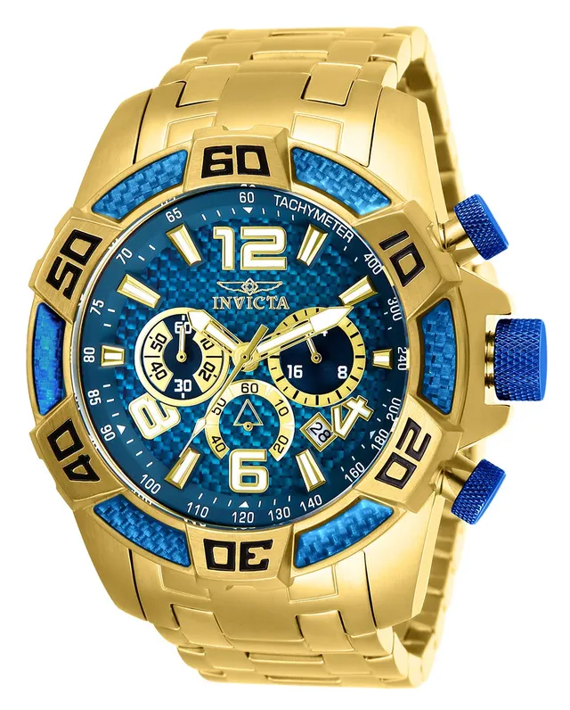 invicta-pro-diver-herrenuhr-gold-blau-50mm-quarz-edelstahl image 1