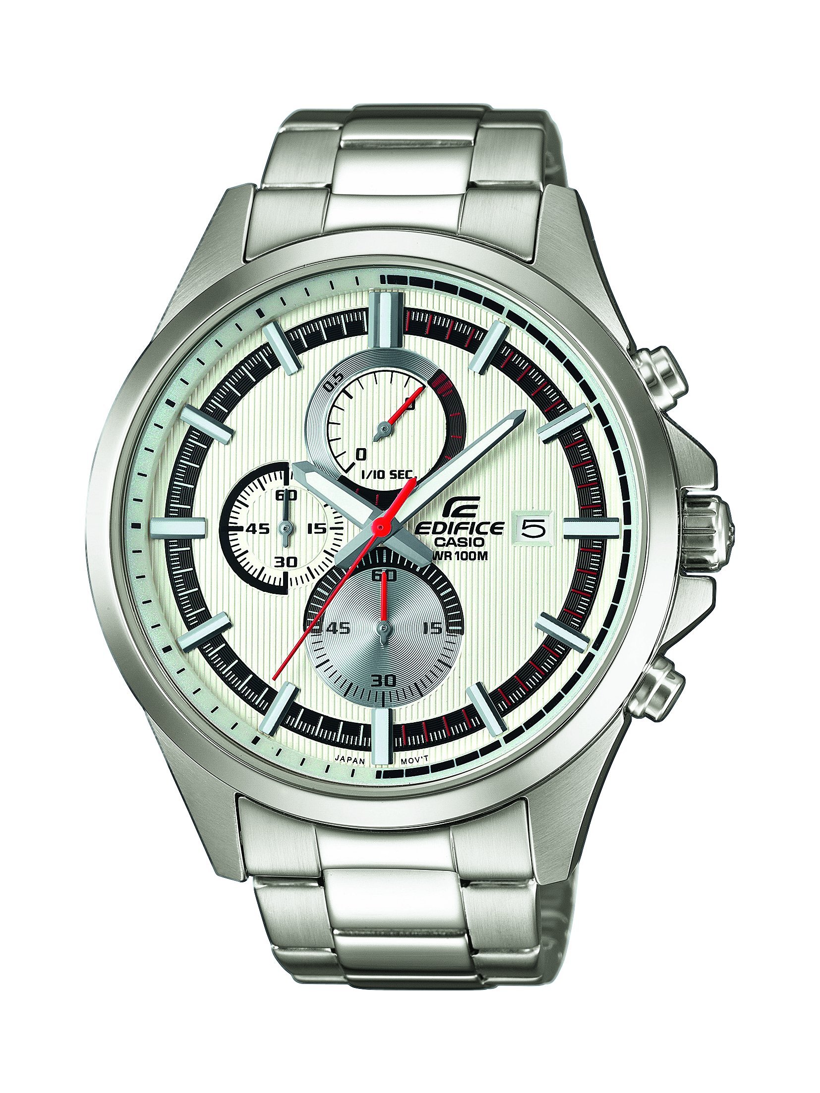 casio-edifice-herren-armbanduhr-edelstahl-10-bar-stoppfunktion image 1