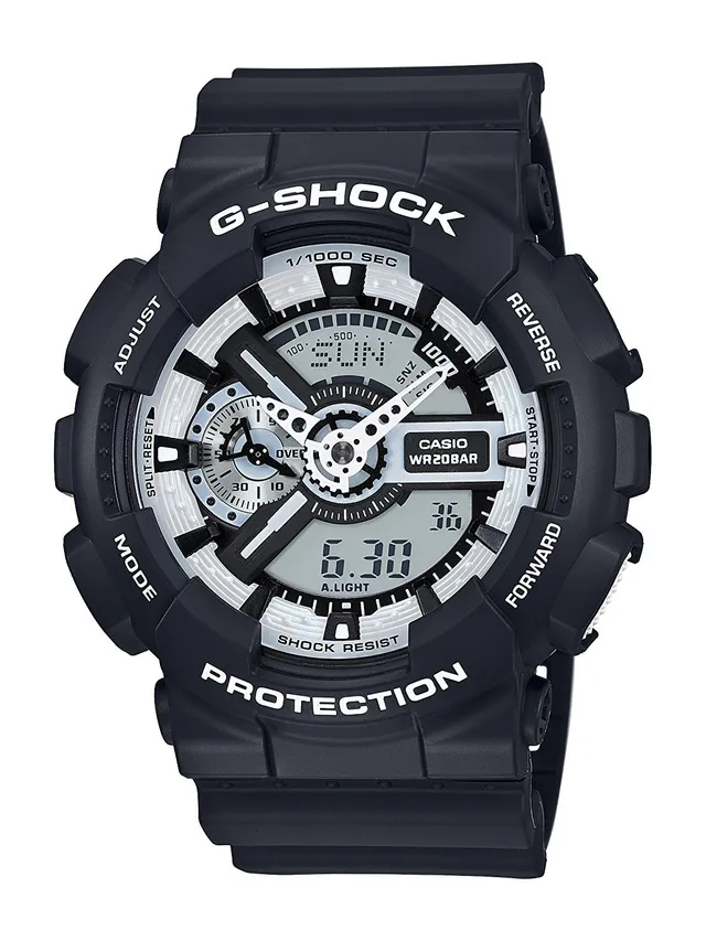 casio-g-shock-ga-110bw-1aer-analog-digital-herrenuhr-harz image 1