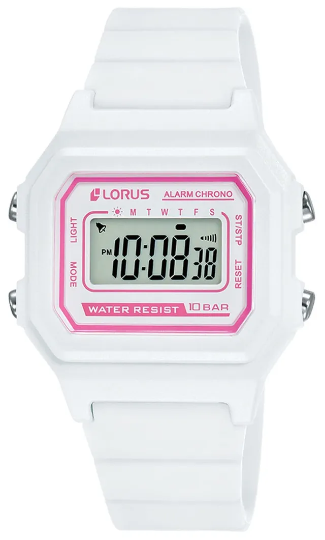 lorus-kinderuhren-chronograph-blau-wei-silikonband-kinderuhr image 1