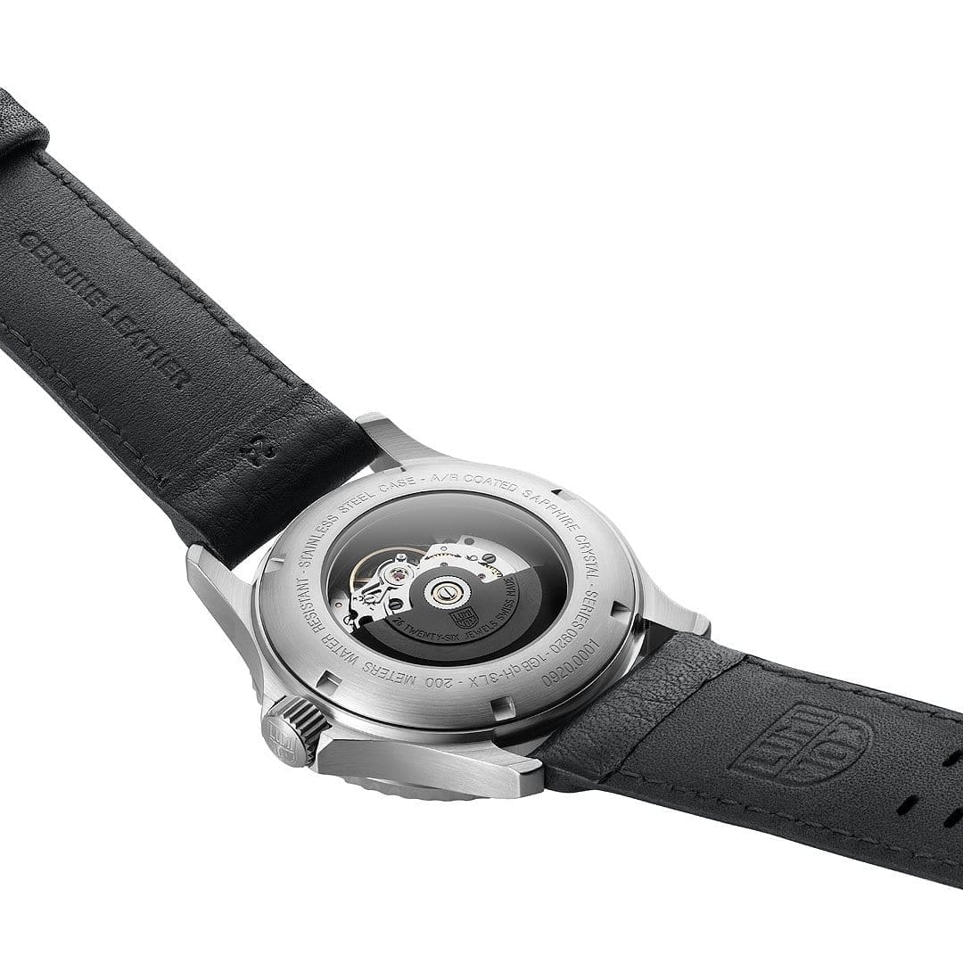 luminox-sport-timer-42mm-herrenuhr-automatik-taucheruhr-leder image 3