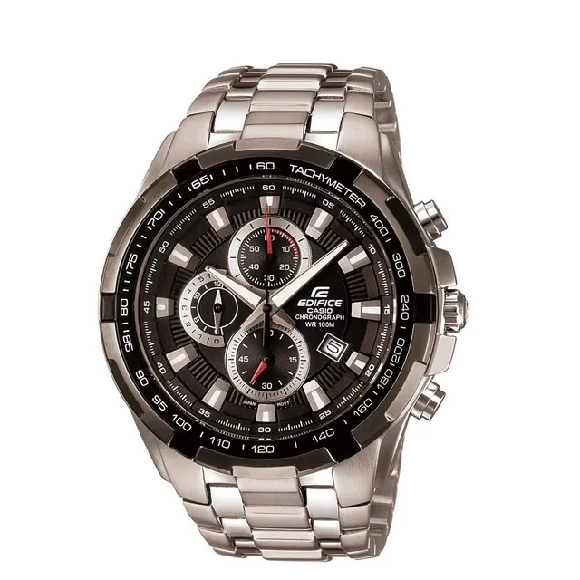 casio-edifice-analog-herrenuhr-edelstahl-silber-10-bar image 1