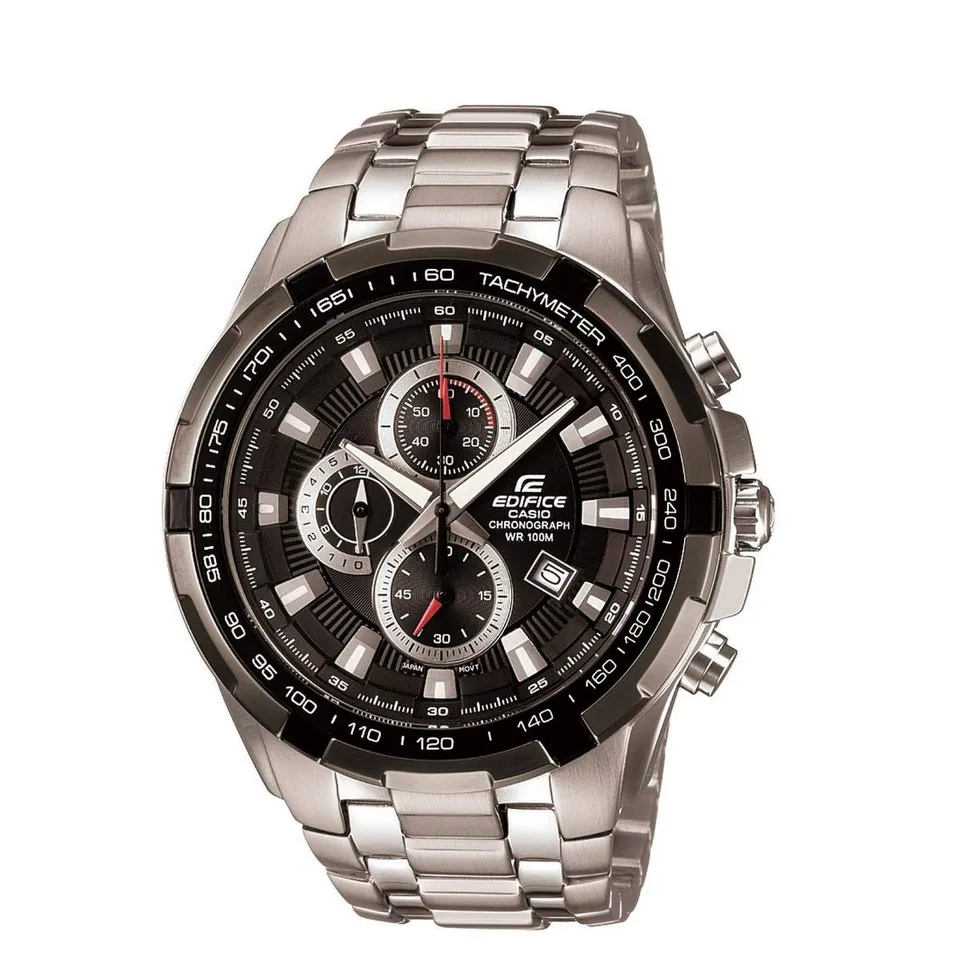 casio-edifice-analog-herrenuhr-edelstahl-silber-10-bar image 1