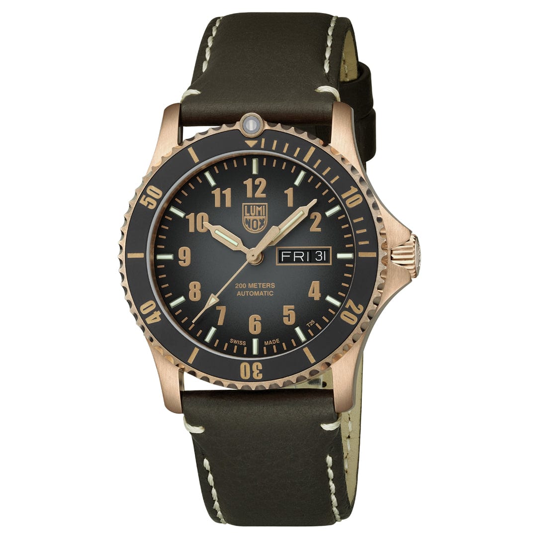 luminox-sport-timer-automatik-armbanduhr-bronze-42-mm-leder image 7