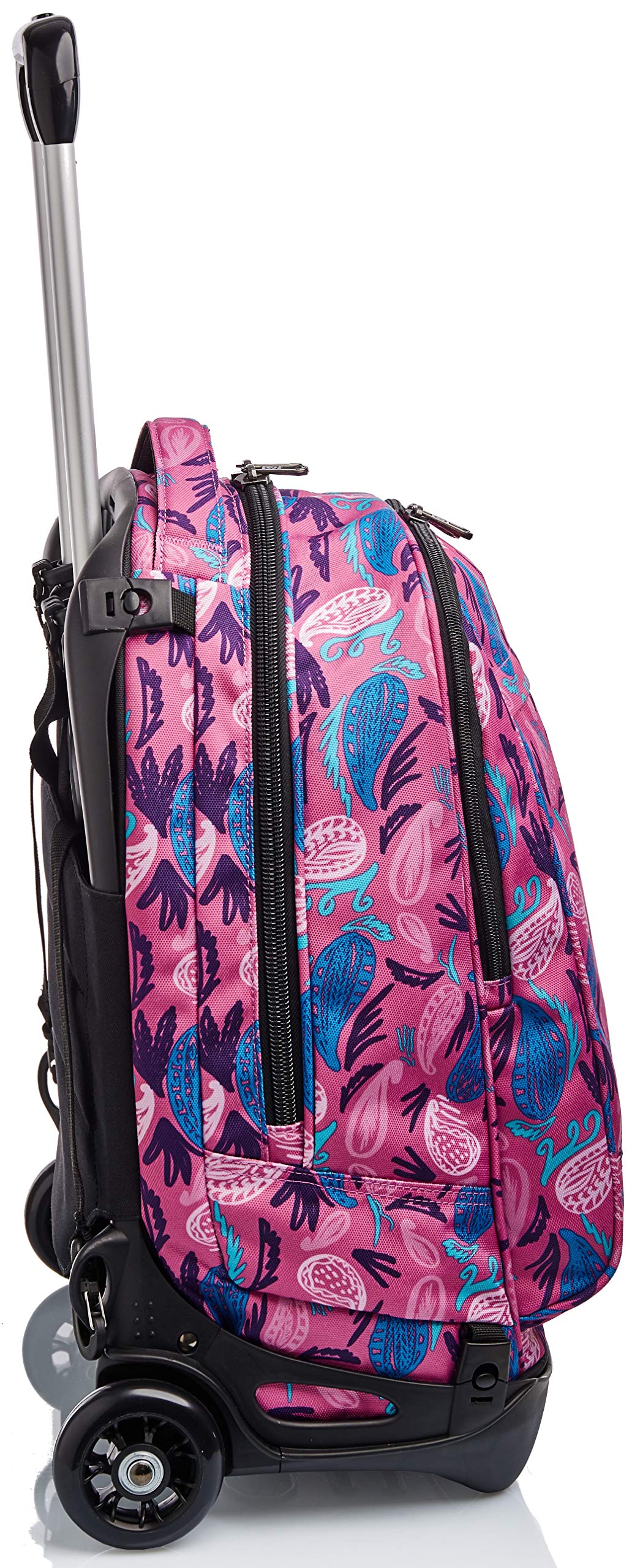 invicta-trolley-rucksack-rollen-rosa-34l-paisley image 3