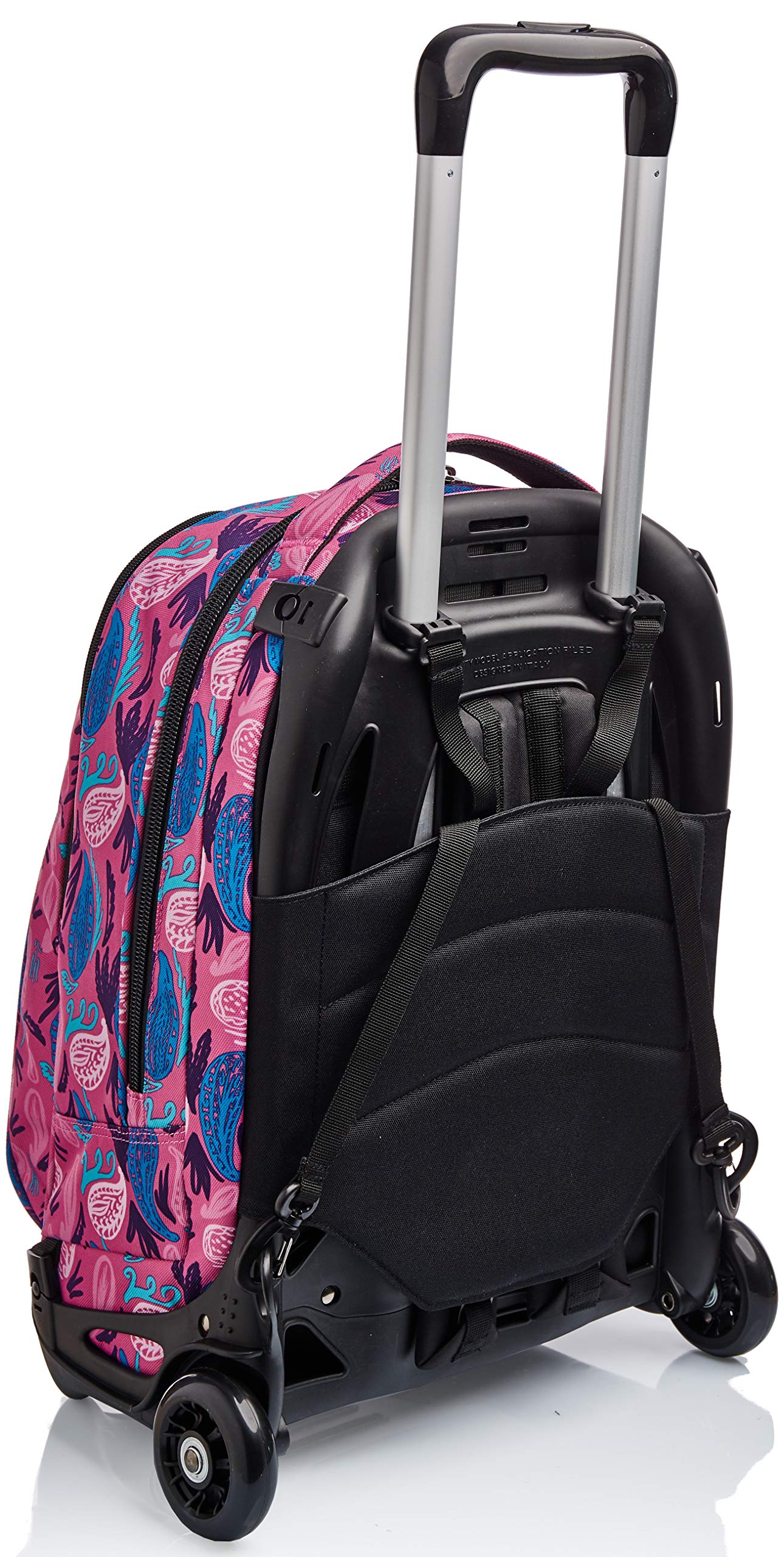 invicta-trolley-rucksack-rollen-rosa-34l-paisley image 6