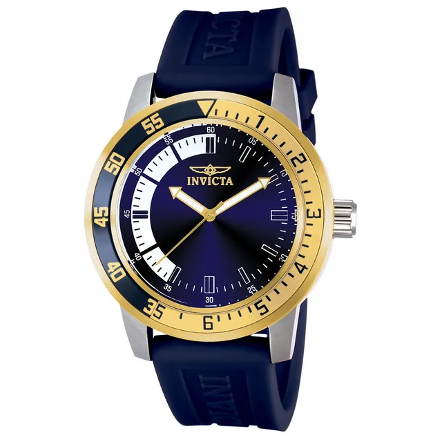 invicta-specialty-herren-quarzuhr-45mm-blau-gold-edelstahl image 1