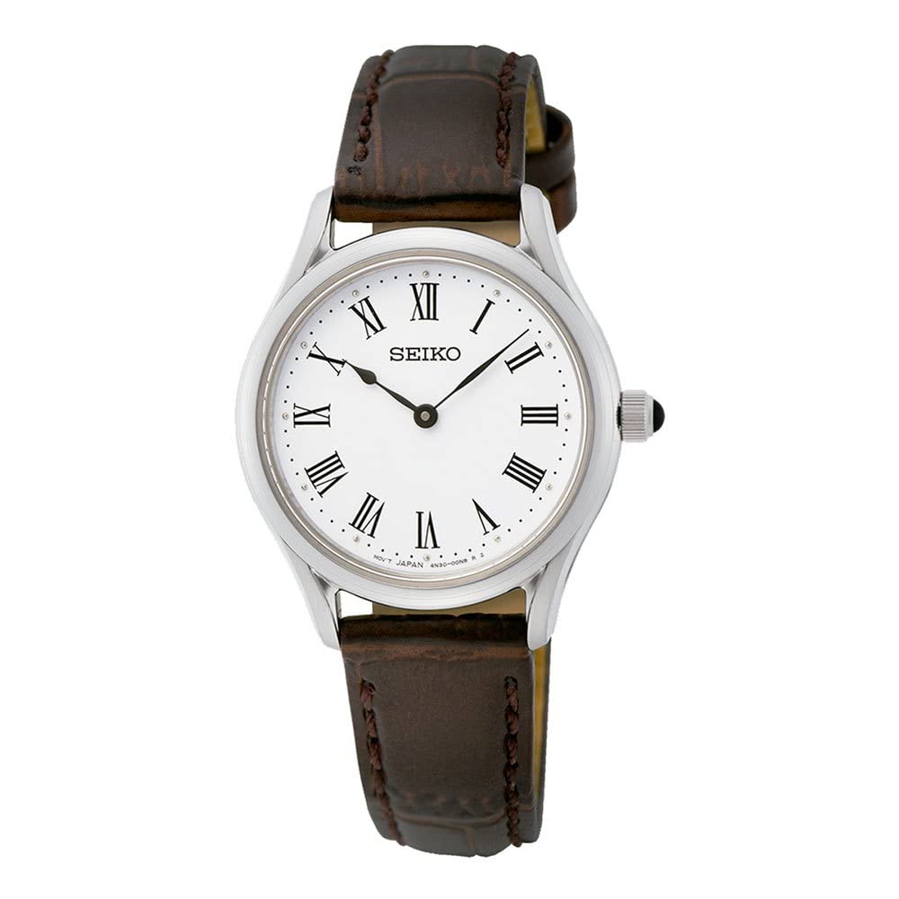 seiko-classic-swr071p1-damen-armbanduhr-quarz-lederband image 1