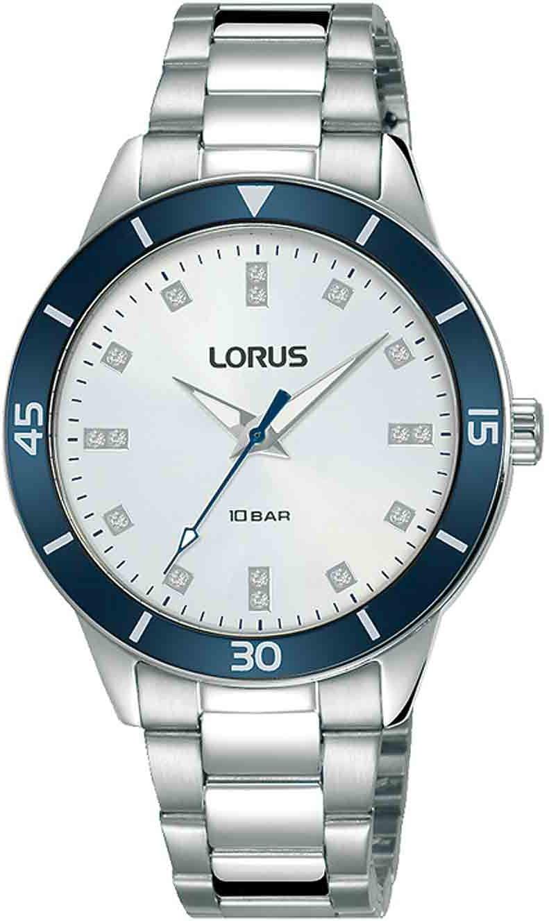 lorus-damenuhr-analog-blau-rosa-metallarmband image 2