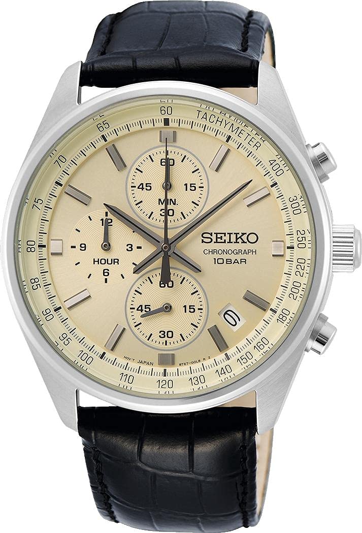 seiko-sport-ssb383p1-chronograph-leder-herren image 2