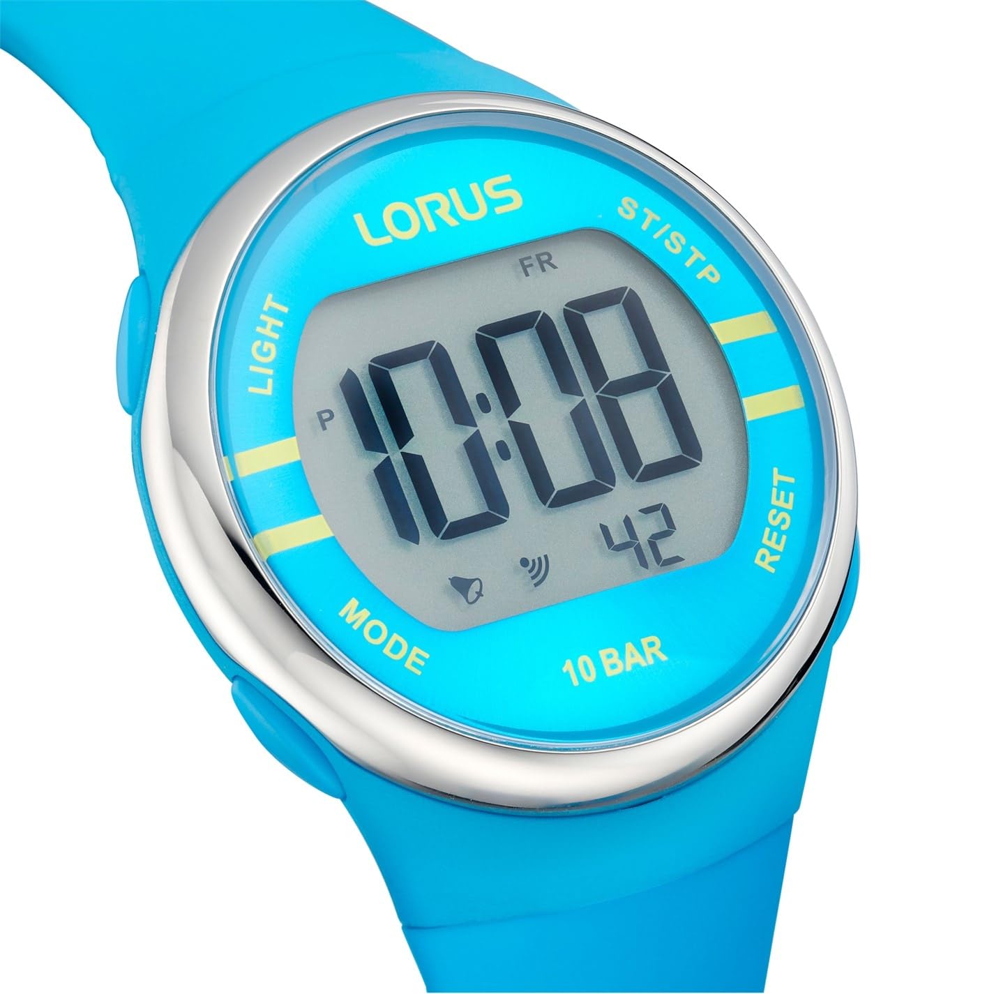 lorus-digital-herrenuhr-t-rkis-silikon-digitaluhr image 2