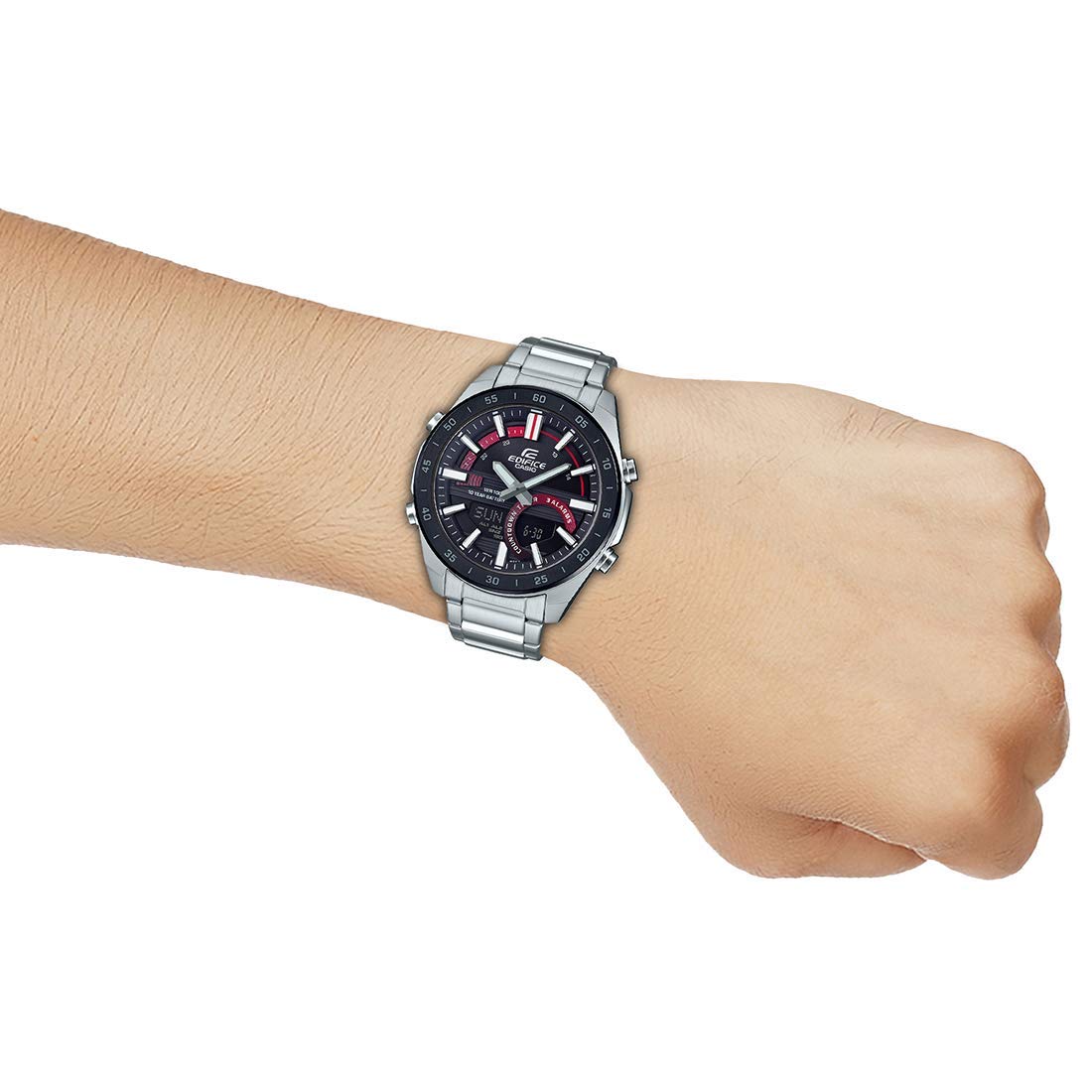 casio-watch-analog-digital-herrenuhr-edelstahl-10-bar image 4