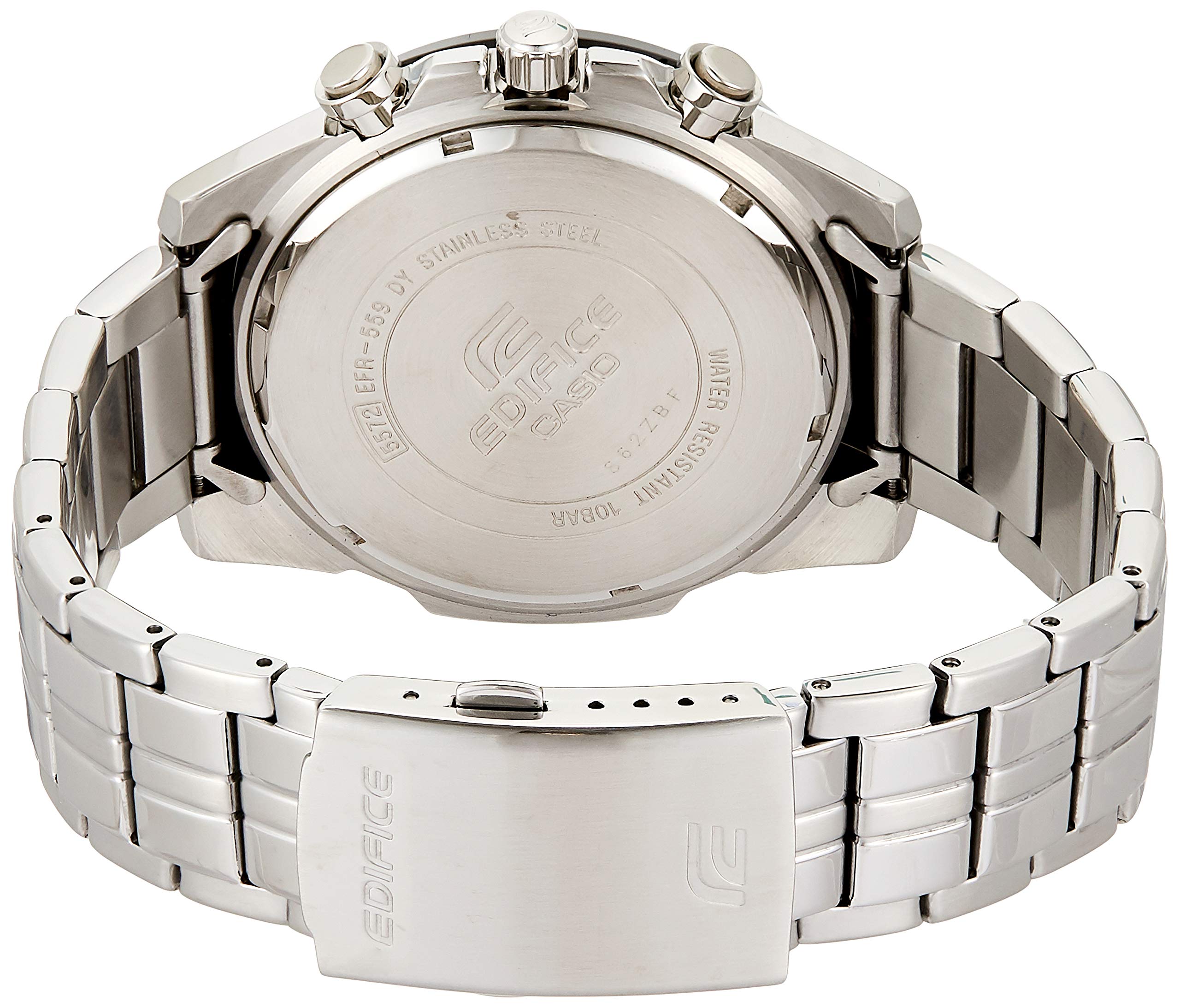 casio-edifice-herrenuhr-edelstahl-silber-chrono-quarz image 2