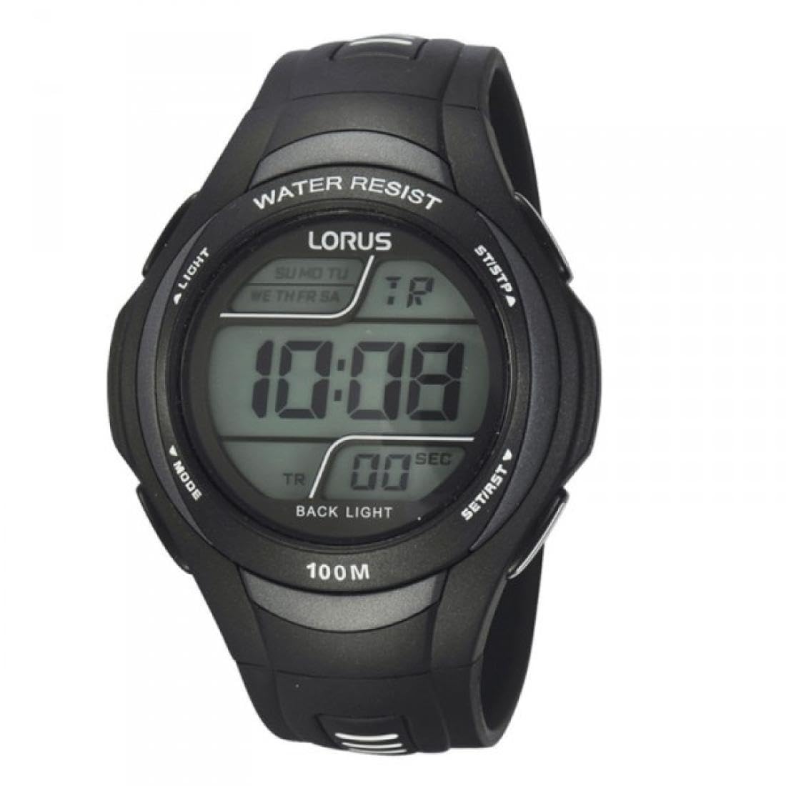 lorus-herrenuhren-sport-chronograph-herrenuhr-grau-rot image 2