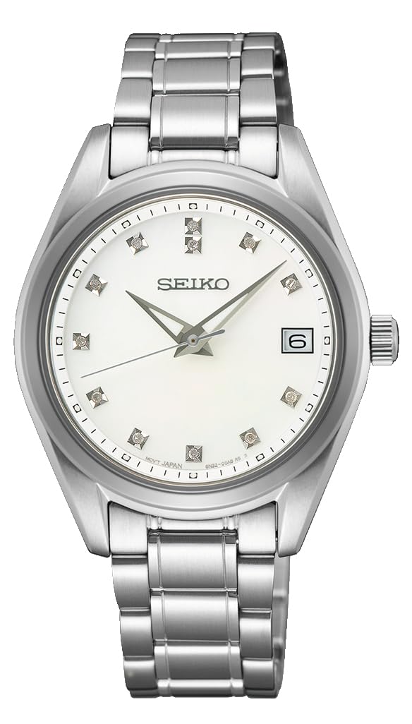 seiko-classic-analog-quarz-uhr-silber-edelstahl image 2