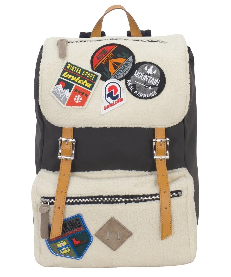 invicta-jolly-bear-rucksack-18l-grau-wei-laptopfach image 1