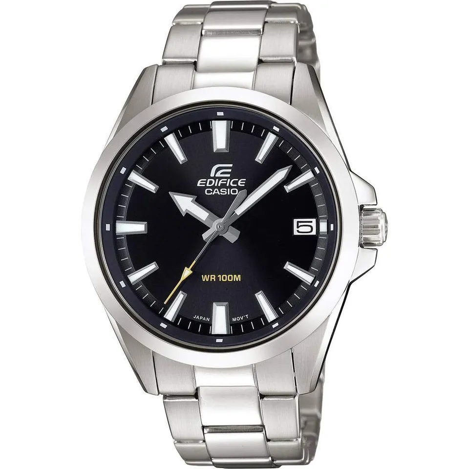 casio-edifice-efv-100-herrenuhr-analog-silber-schwarz image 1